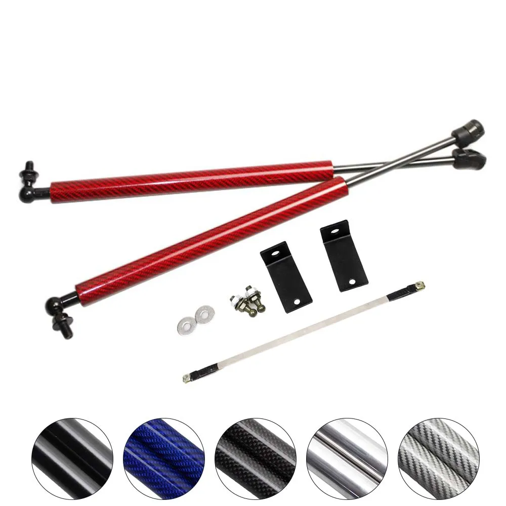 

For Peugeot 408 2014-2019 Auto Front Hood Bonnet Modify Carbon Fiber Gas Struts Shock Damper Lift Support Absorber