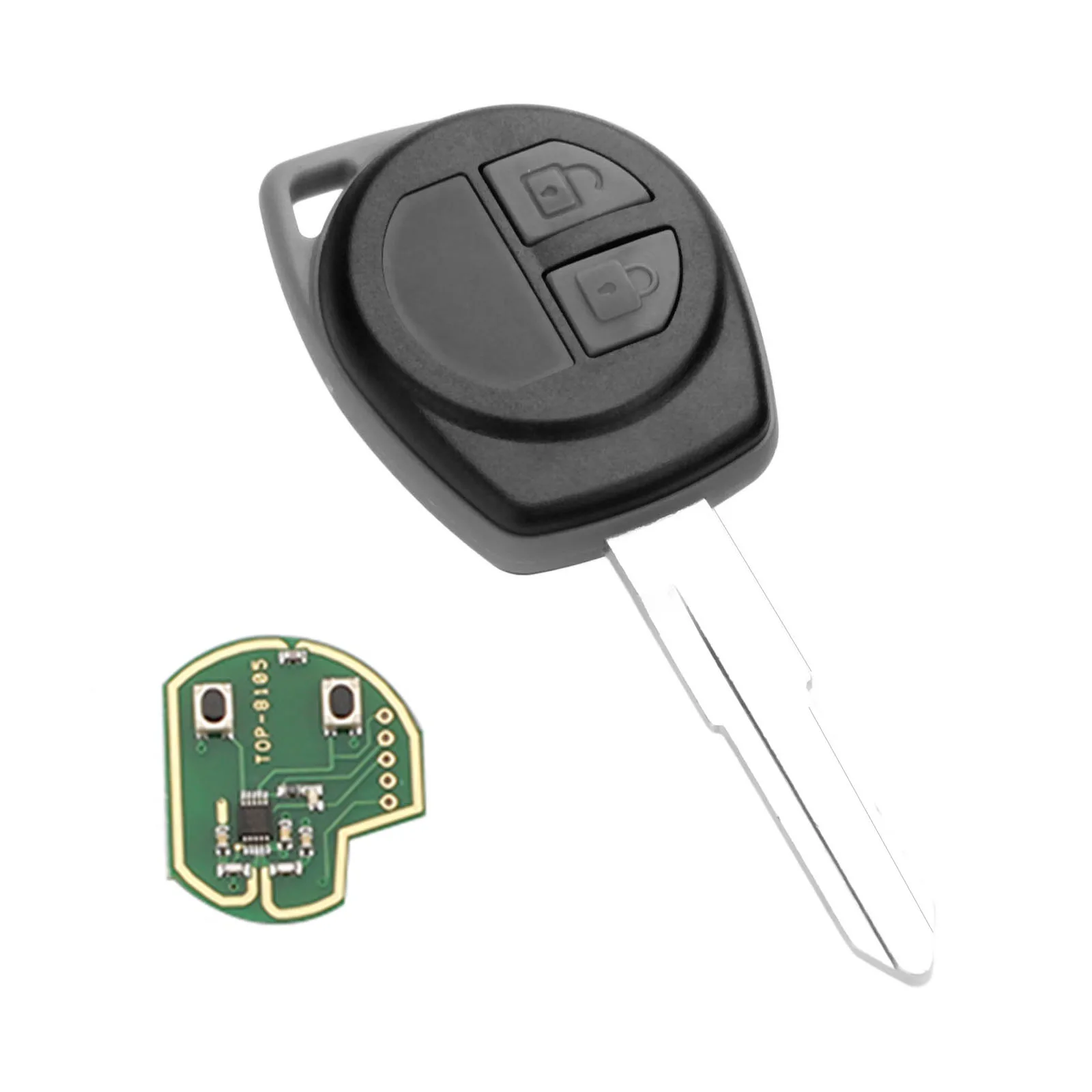 

Yetaha 2 Buttons Smart Remote Car Key Fit For Suzuki Swift SX4 1989-2017 With ID46 Chip HU87 Blade 433 MHz Keyless Remtekey