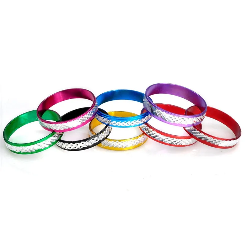 Wholesale 100Pcs Lots Mixed Colored Aluminum Women\'s Ring Fashion Unisex Finger Rings Jewelry Gift