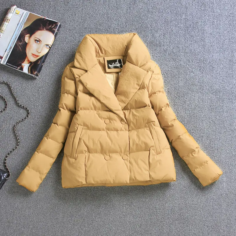 Baumwolle-gepolsterte Kurze 2020 Herbst und winter neue slim down baumwolle gefütterte jacke frauen winter verdickung jacke