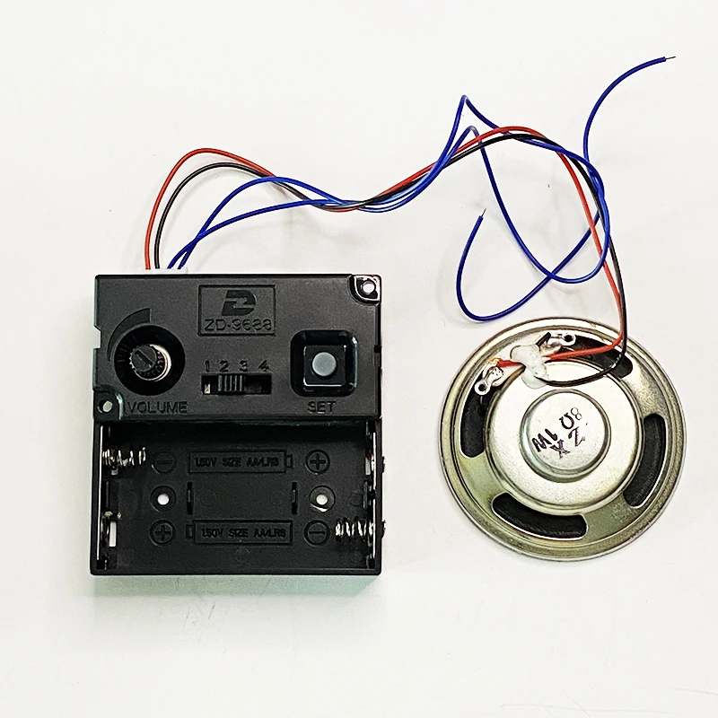 12888 6mm Screw In Type Trigger Movement With Plastic Music Chime Box and Horn Hands Clock Accessory Quartz DIY Kits