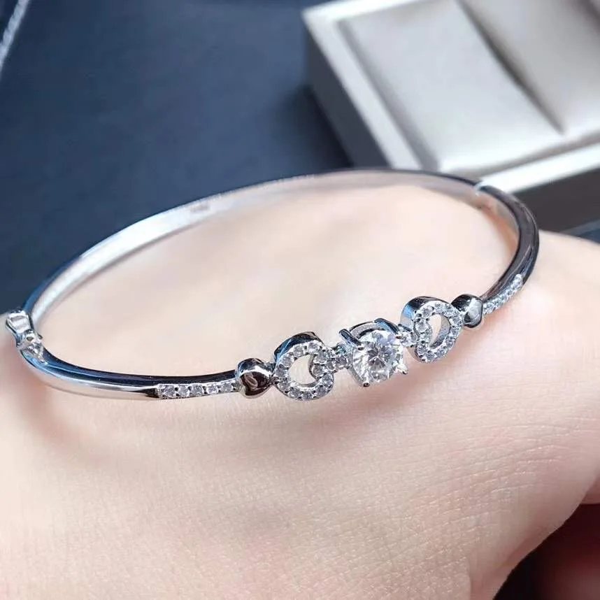 Moissanite D VVS  Women's Bracelet 925 pure silver diamond bracelet latest style hot sale promotion