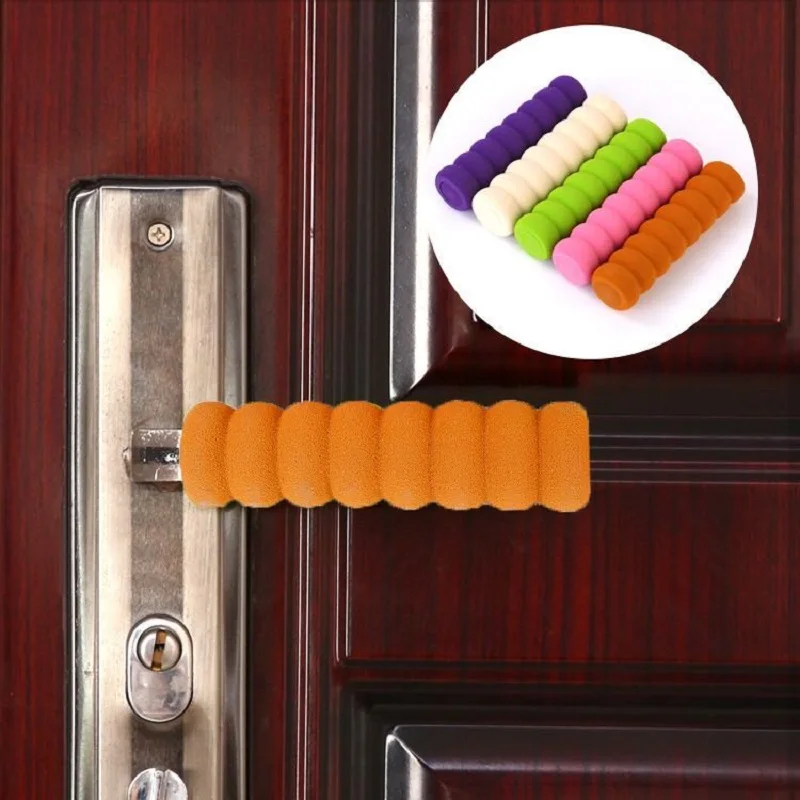 

Door Knob Covers Anti-Collision Door Stopper Protector Static-Free Baby Safety Protective Elastic Dust Covers Home Supplies