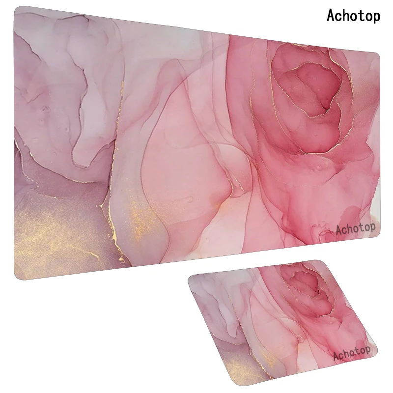 

Pink Ink Marble Mousepad Mat for Mouse Gamer Gaming Mouse Pad 80x30cm Large Computer Keyboard Mouse Mat Desk Mats for PC Deskpad