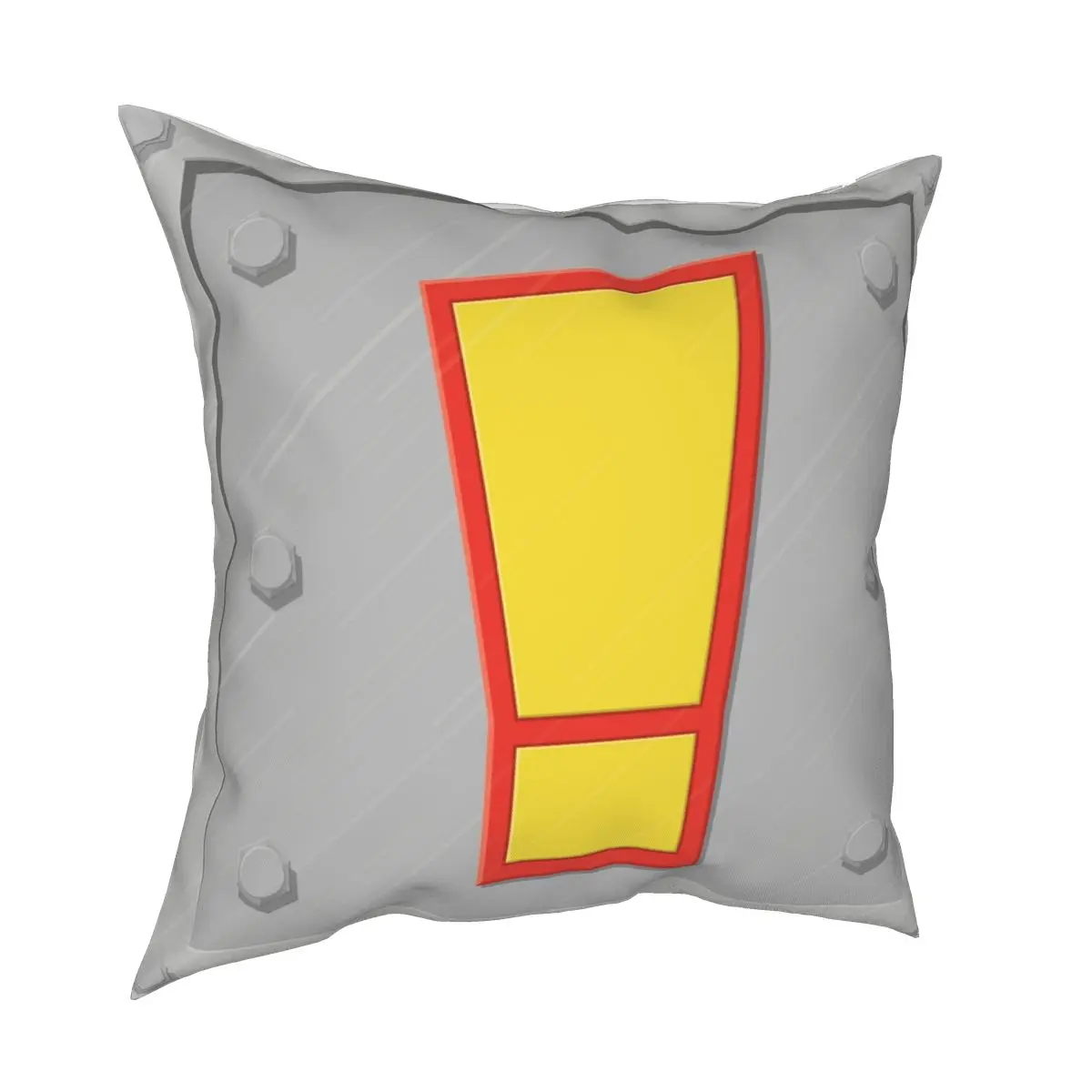 Crash Exclamation Square Pillowcase Creative Decorative Throw Pillow Case for Home Cushion Case