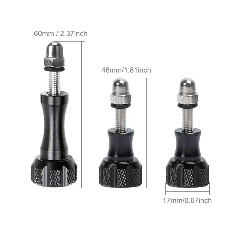 Aluminum Thumb Screw Tripod Monopod Mount Adapter for GoPro Hero 12 11 10 9 8 7 6 5 Yi AKASO Eken DJI Action Camera Accessories