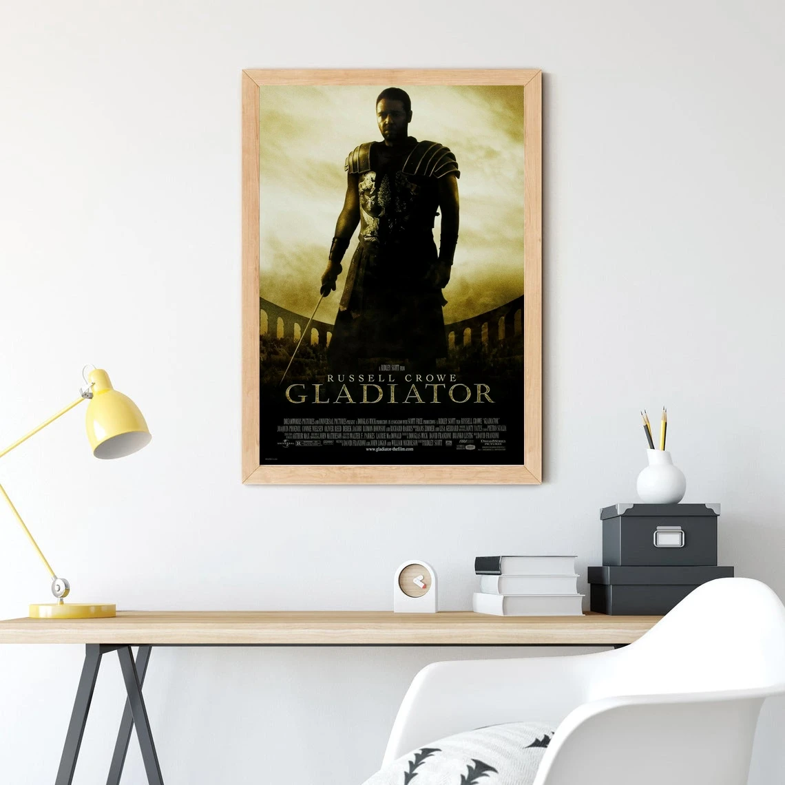 Ridley Scott's Gladiator Russell Crowe Movie Poster Canvas Art Print Wall Painting Home Decoration (No Frame)