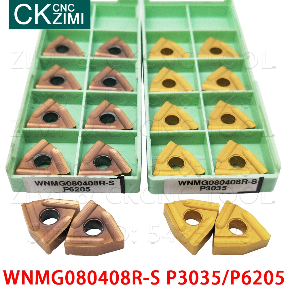 WNMG080408R-S P3035 WNMG080408R-S P6205 Làm Khe Biến Dạng Kim Loại CNC Tiện Dụng Cụ WNMG 080408 R Cho Thép Không Gỉ