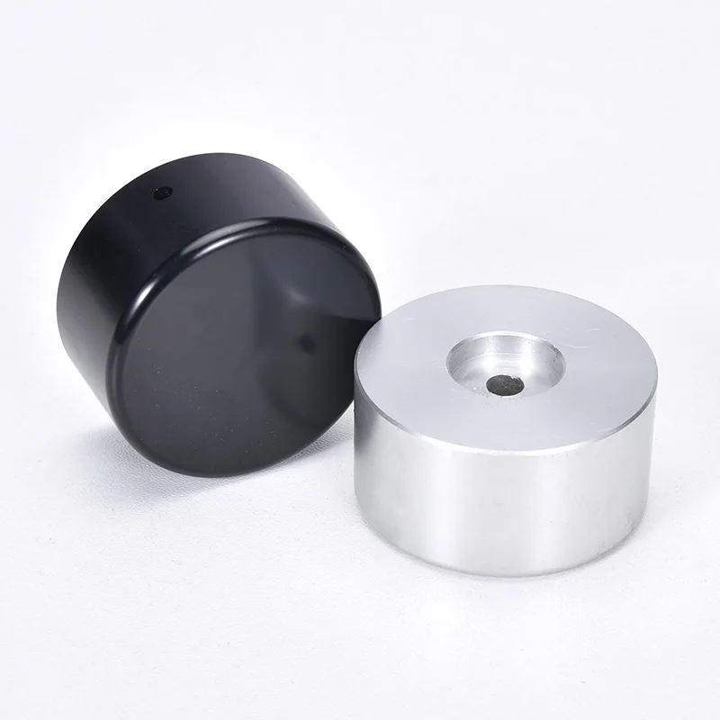Perilla de aleación de aluminio para amplificador, potenciómetro de audio, perilla de control de volumen, diámetro de 48MM y 25MM, 1 ud.