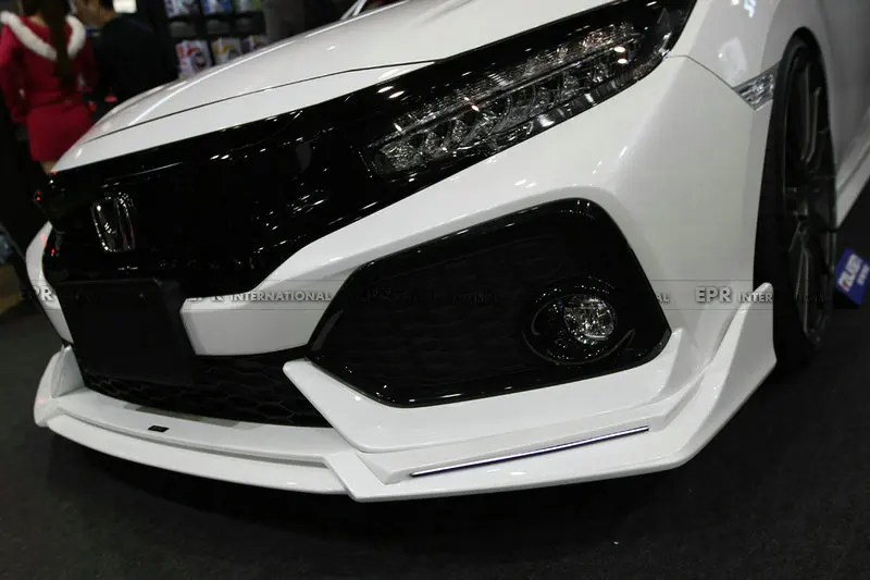 For Honda Generation 10th Civic FK7 (FC SI) Hatchback BLZ Style Carbon Fiber Front Bumper Under Lip(NOT Fit FK8)