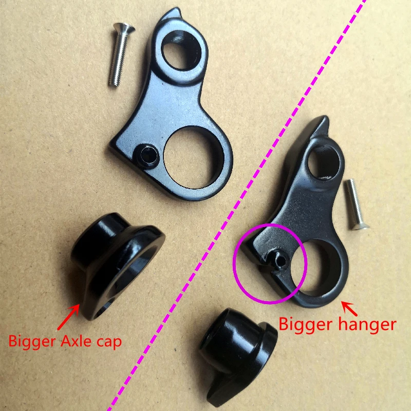 

1set Bicycle derailleur hanger +Axle Cap For CUBE #10240 Stereo Elite Hybrid Cross Race Fritzz Agree Reaction Agree MECH dropout