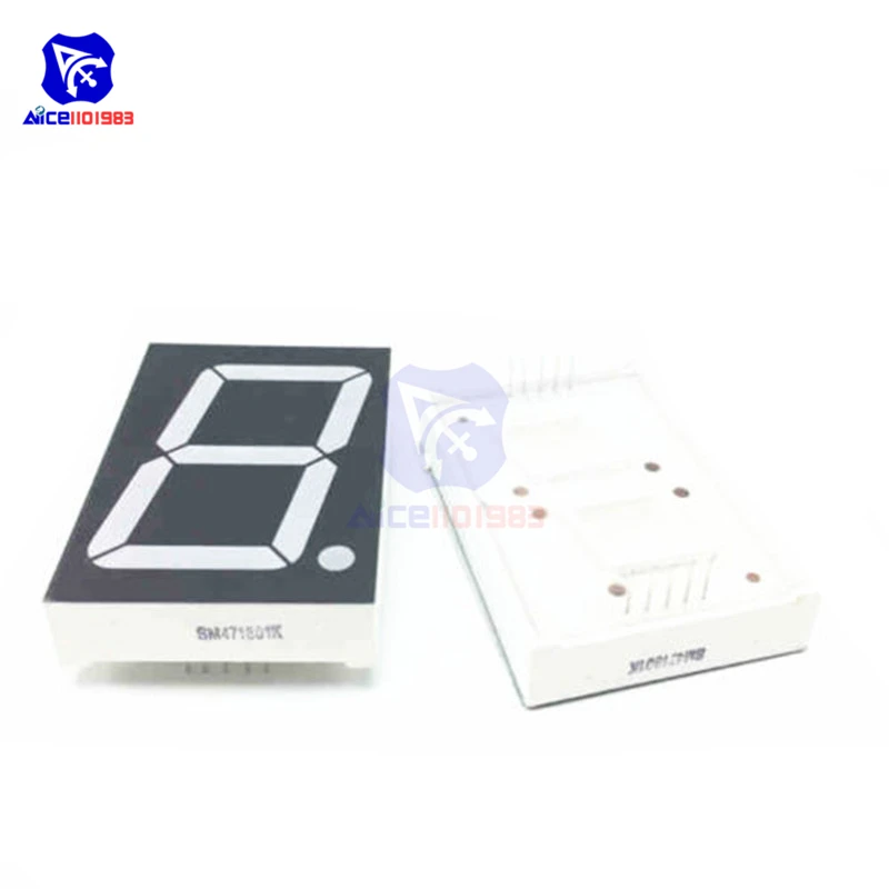 5PCS/Lot LED Module Common Cathode 10 Pin 1 Bit 7 Segment 2.2 x 1.5 x 0.43 Inch 1.8" Red LED Display Digital Tube