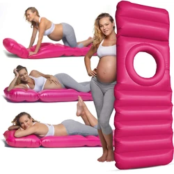 Inflatable Maternity Yoga mat Pregnancy Mattress with a Hole to Lie on Your Stomach Soft Comfortable Yoga Mats Protective