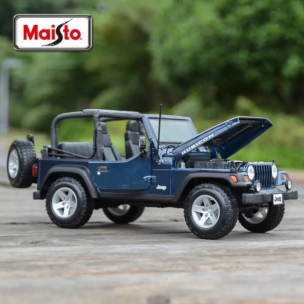 Maisto 1:18 JEEP Rubicon Wrangler Static Die Cast Vehicles Collectible Model Car Toys