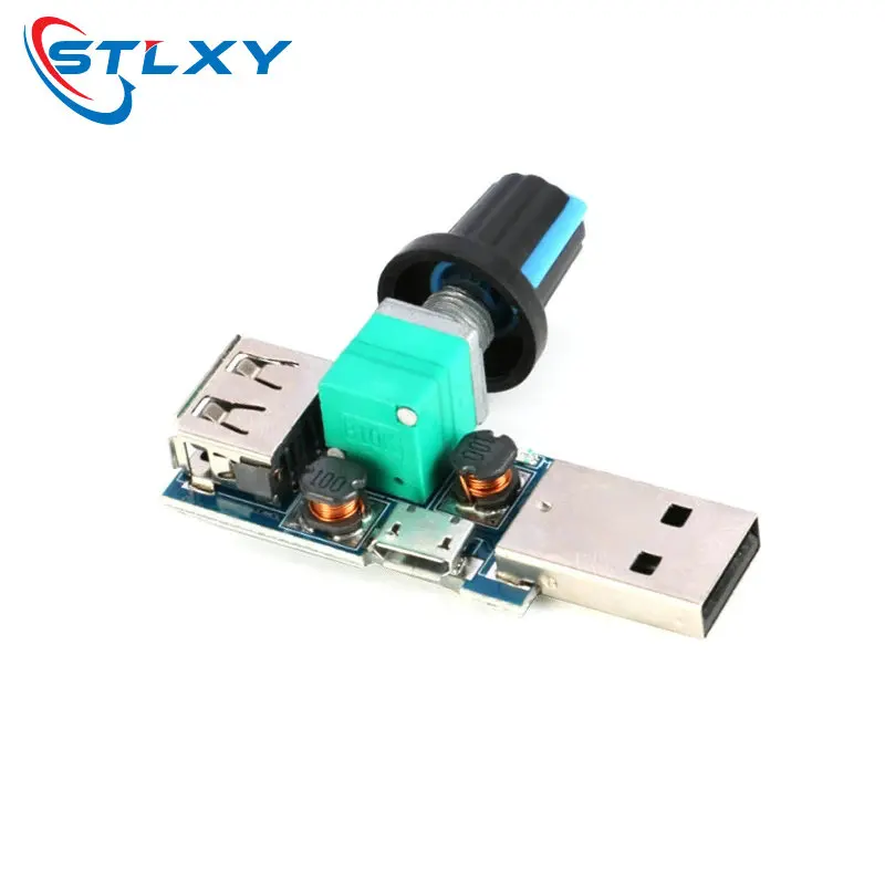 DC 5V Micro USB Fan Governor Wind Speed Controller Air Volume Regulator Cooling Mute Multifunction Noise Reduction Switch Module