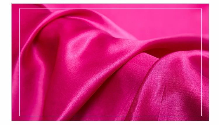 Imitierter Seidensatin-Stoff auf dem Hof, Futterstoffmaterial zum Nähen von Kleidern, Vorhängen, einfarbig, Schwarz, Weiß, Blau, Gold, Grün – Detail 2