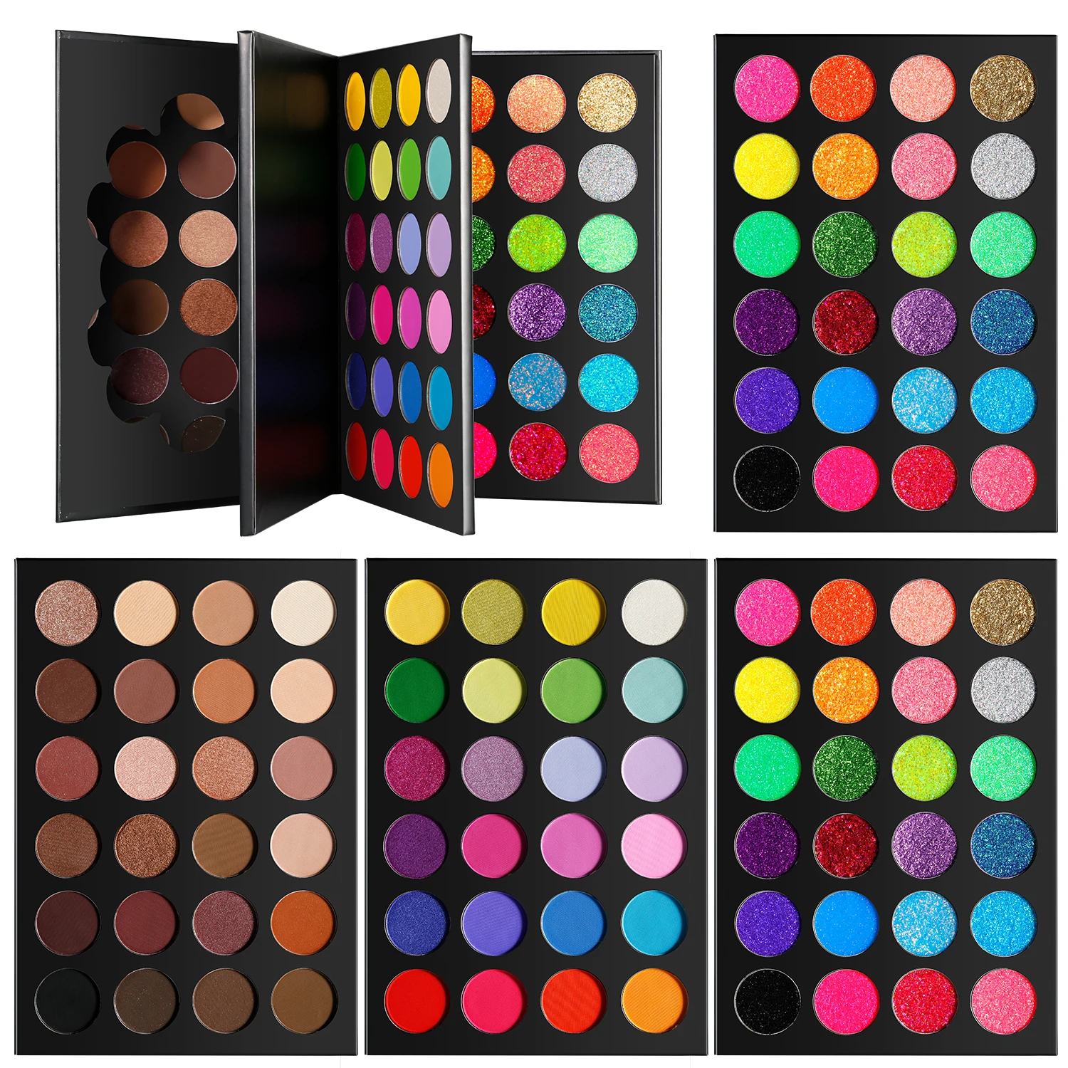 DE\'LANCI 72 Colors Eyeshadow Makeup Palette Colorful --Mysterious Queen, High Pigmented Matte Shimmer Glitter Eyeshadow Pallet