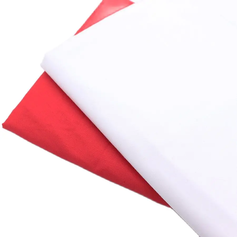 White Red cotton fabric,For diy shirt BLOUSE cloth sewing tilda fabrics patchwork cotton tissue home textile woven tela tecido