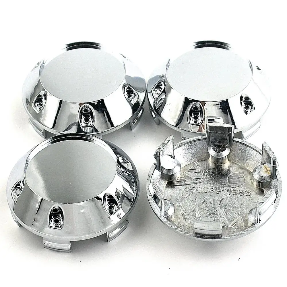 4pcs 59mm 56mm Car Wheel Center Cover For MK009 481K60  Rims Auto Hub Caps Refits Styling Accessroies Silver ABS Parts