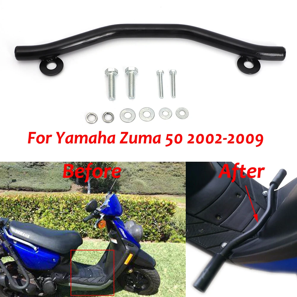 Motorcycle Highway Bars Footrest Iron Black For Yamaha Zuma 50 2002-2009 motorcycle pedal