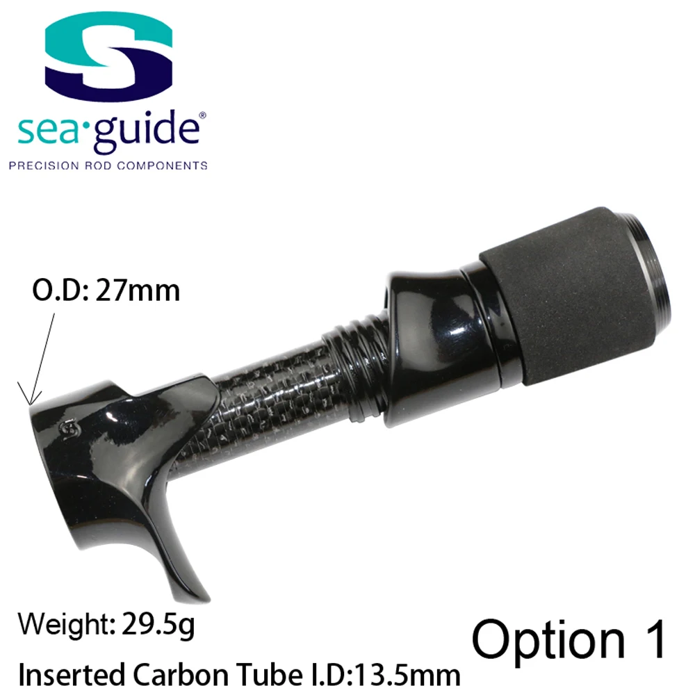 SeaGuide 1Set Size 16 2A Cork EVA Aluminium Trim Hood Spinning Casting Reel Seat Set DIY Rod Building Component Repair Accessory