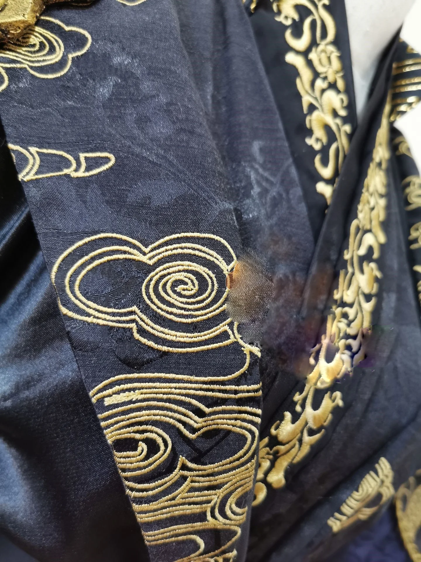 Ta Xian Jun Black Costume Hanfu Cos Chang Geng Original Emperopr cosplay Hanfu Embroidery with Shoulder Lion Armour Male Hanfu