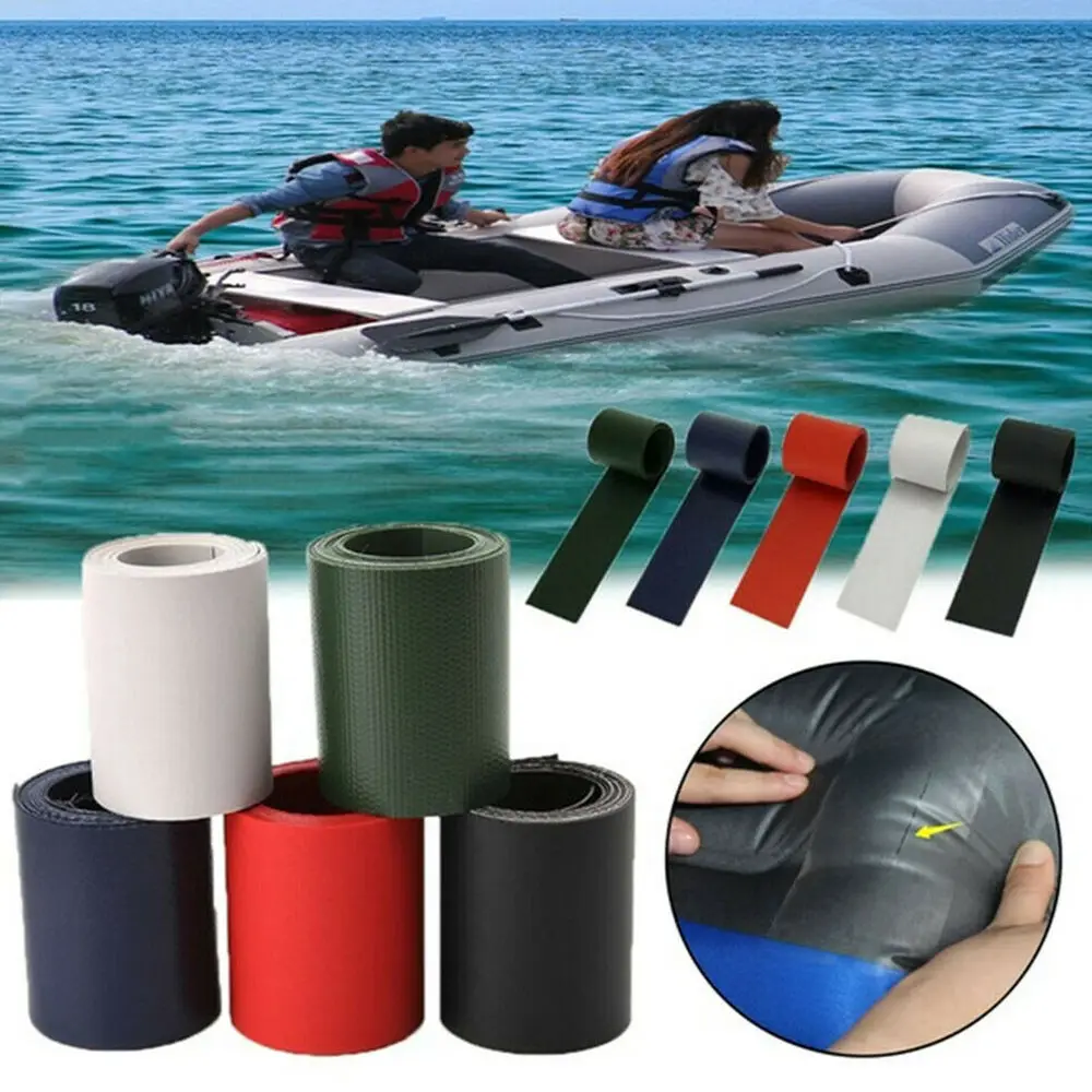 1 Roll 50*1000mm Inflatable Boats Kayak Special Damaged Leaking Hole Pvc Repair Patch Kit Glued Waterproof Patch Tool Boat