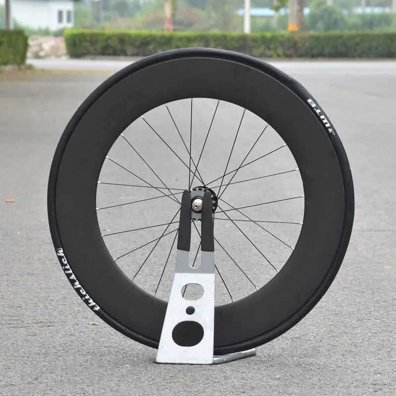 700C 88MM kolarskie koła rowerowe z włókna węglowego Clincher Fixie utwór koła rower jednobiegowy wyścigi koła z piastą łożyska
