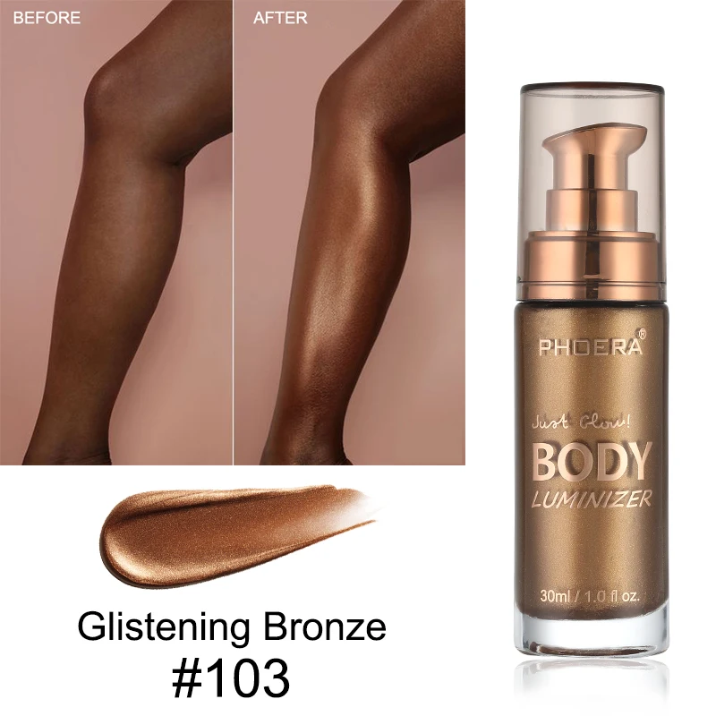 Shimmer Highlighter Luminizer Foundation Brighten Cream per viso e corpo Natural Radiance fluorescenza a lunga durata