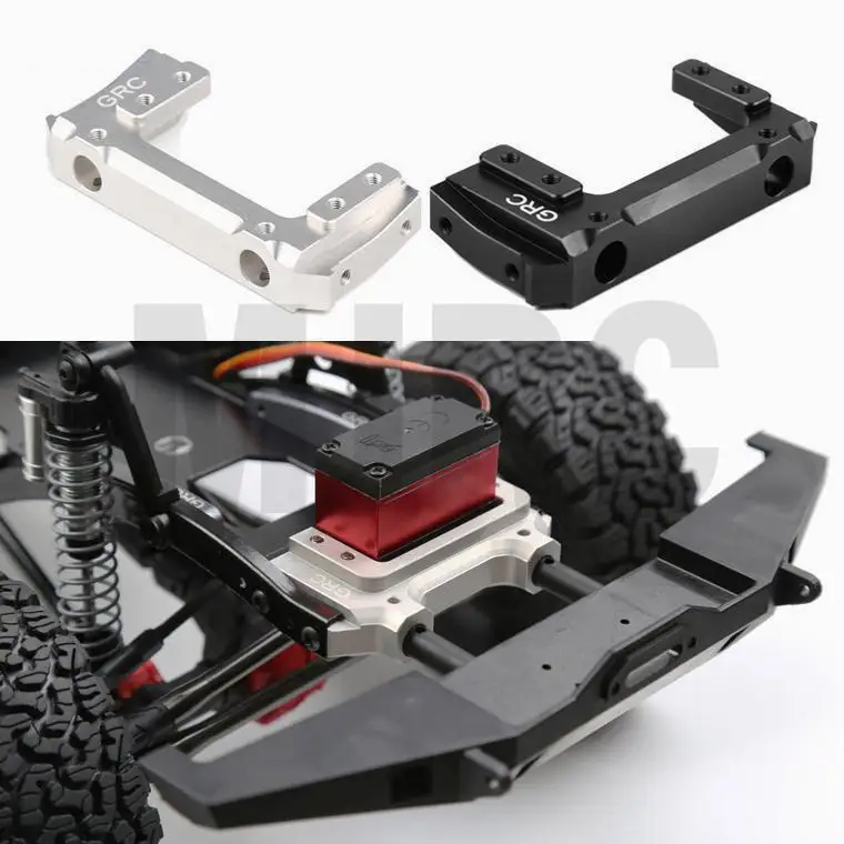 

SCX10 De Metal Feixe Frente Servo Suporte Deslocalizacao Bumper Mount Stange para 1/10 RC Crawler SCX10 Carro II AX90046