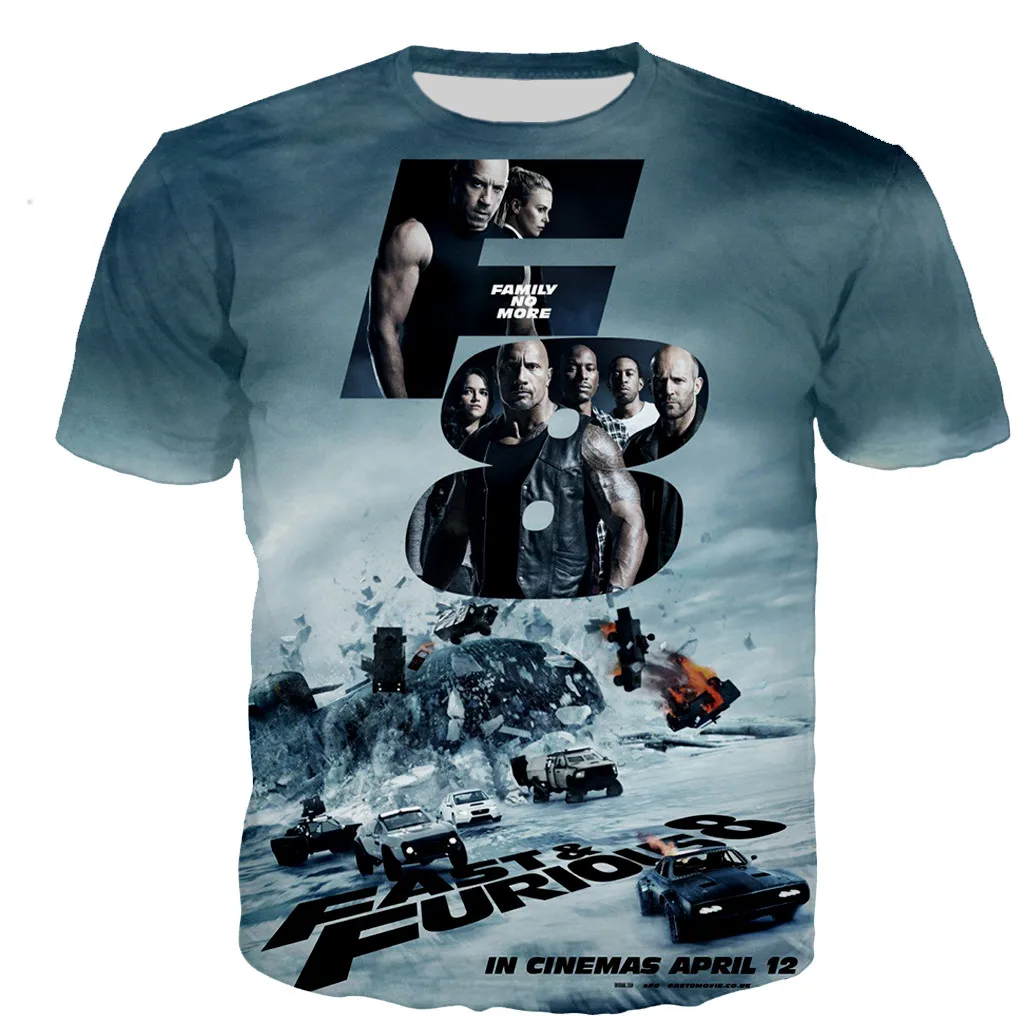 Fast & the Furious T Shirt Men/women 3D Printed T-shirts Casual Harajuku Style Tshirt Streetwear Tops Dropshipping - view 4