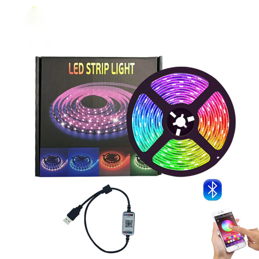 

3 Meters USB RGB TV Backlight LED Strip Light SMD5050 8mm 90 LEDs Waterproof Mobile Phones Wifi IR Control Color for Home Decor