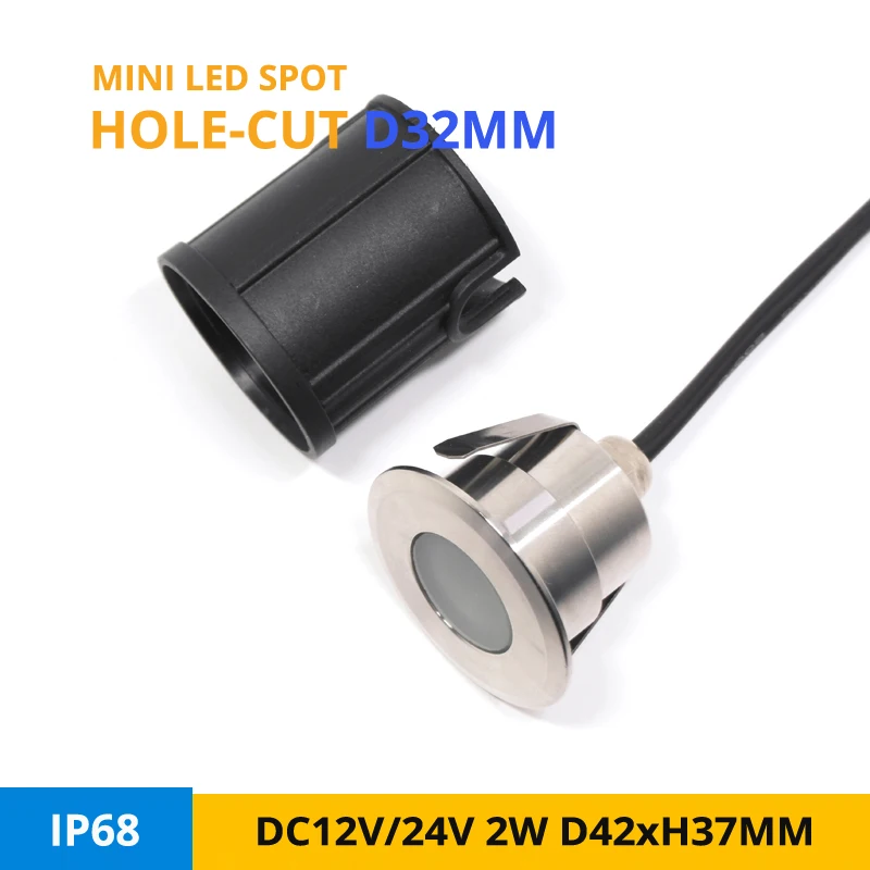 

12PCS IP68 Waterproof LED Underground Light 12V 24V 2W Outdoor Ground Garden Path Floor Buried Yard Spot Landscape Recessed Lamp