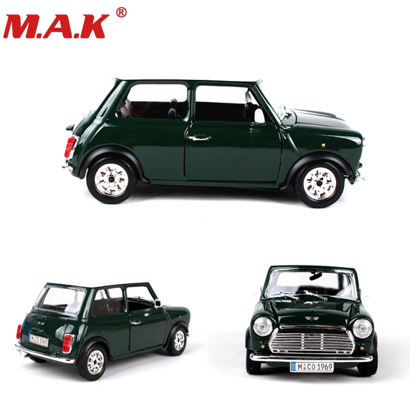 1:24 diecast car 1969 MINI COOPER classic vehicle models sport cars toys red/green color for Collectible