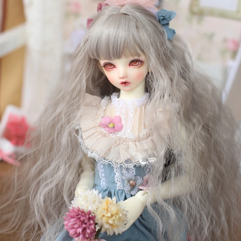 

New Arrival 1/3 1/4 1/6 High Temperature Wire Long Wavy For BJD Doll Hair Wig