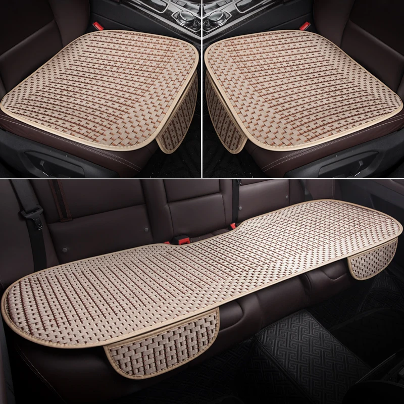 1PCS Ice Silk Seat Cover Cars Interior Automobiles Seats Covers Cushion Universal Protector Seat Mats Auto Pad Accessories