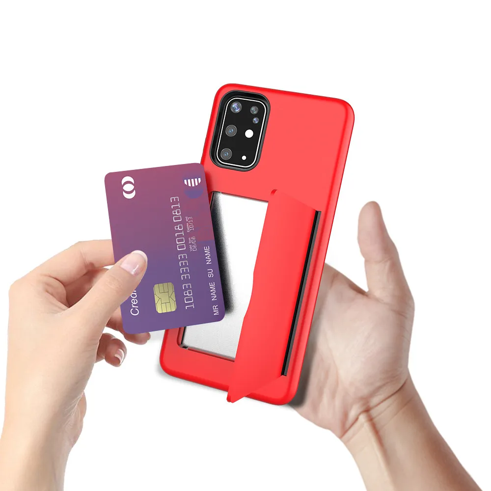 For Samsung Galaxy S20 Plus Ultra S20+ Case Candy Color Armor Business Card Slot Cover For Samsung S20plus S10 Note 10 Plus 5G