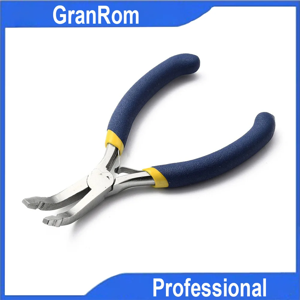 

Nickel Iron Round Hole Curved Nose Pliers With Blue Handle Jewelry Making Tools DIY Jewelry Accessories Tools