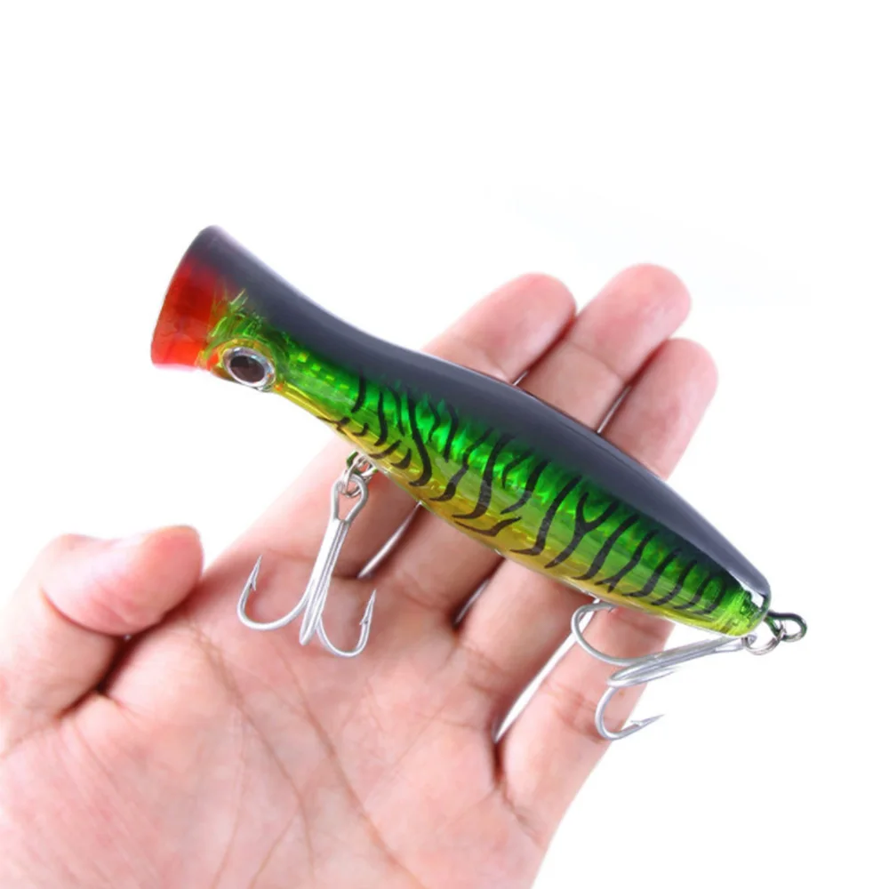 13cm 43g Saltwater Trolling Popper Lure Artificial Bait for Tuna Wahoo Marlin Sailfish Tuna Mahi