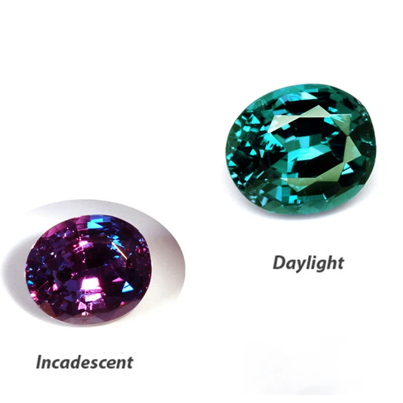 VANTJ Lab Grown Alexandrite Loose Gemstone for Silver or Gold Mounting Diy Fine Jewelry Wonem Gigt