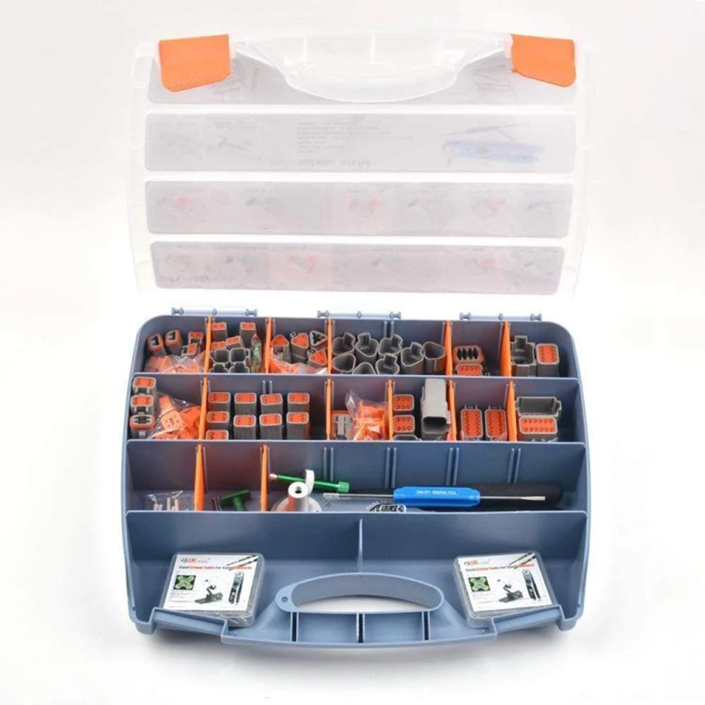 JRready JST6110 Connector Kit 2-12 Pin/Solid Terminals with JRD-HDT-48 Crimper Equivalent to HDT-48-00 Wire Size 12-22AWG