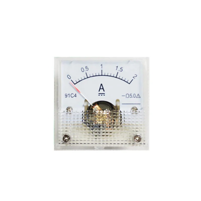 91C4-A Current Meter Gauge Analog DC Ammeter 1A2A3A5A 10A 15A 20mA 30mA 50mA 45*45mm