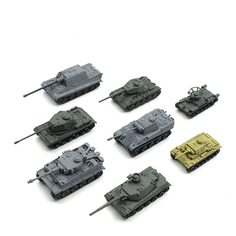 8 Styles Tank Models 1/144 ww2 T34 Assembly Tanks Toy Tiger Panther Model Kits Military Brinquedos Kids Birthday Toy Gift