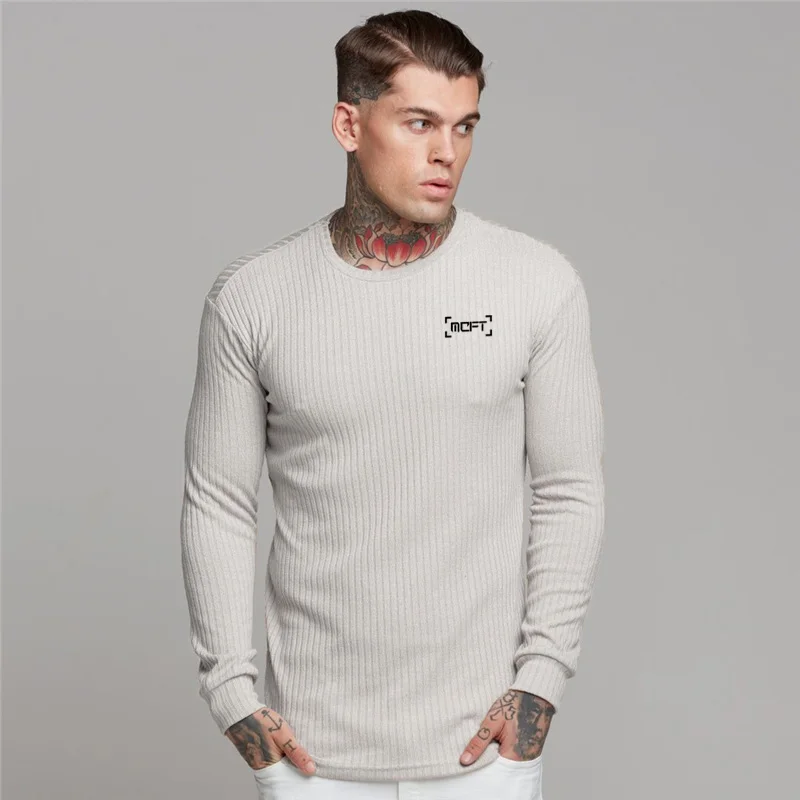 New Fashion Autumn Men's O-neck Sweaters Slim Fit Sweaters Man Thin pullover Men Casual Long Sleeve knitted Pull homme