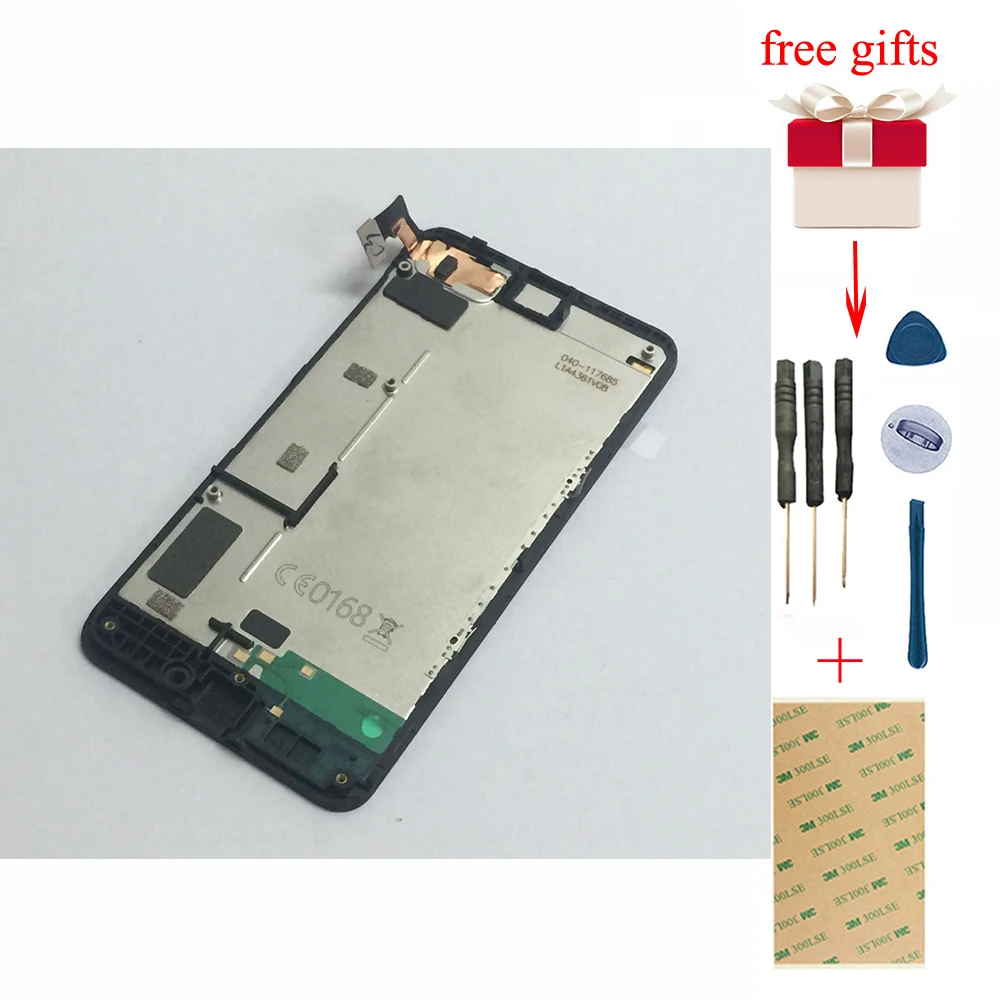 

For Nokia Lumia 630 635 Full Touch Screen Digitizer Glass Sensor + LCD Display Panel Monitor Screen Assembly With Frame Bezel