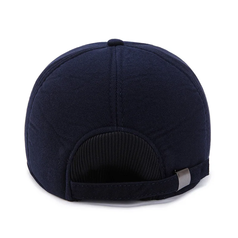 UNIKEVOW New arrivel Corduroy Sport winter baseball caps with ears Casual winter hat  warm caps for men golf hat for men & women