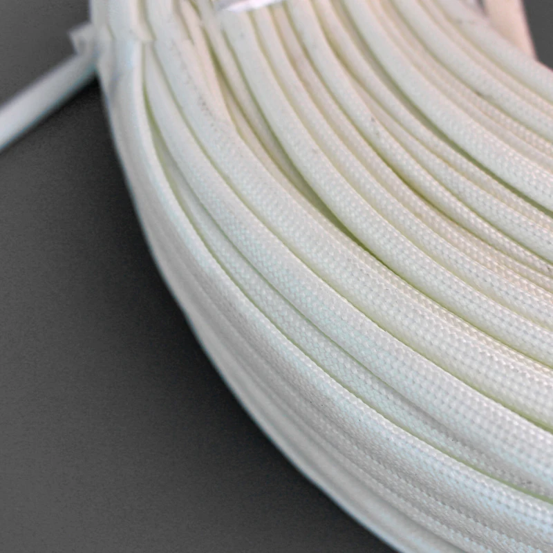 1M 1-25mm diametro 600 gradi guaina per cavi ad alta temperatura guaina in fibra di vetro intrecciata morbida fibra chimica guaina isolante