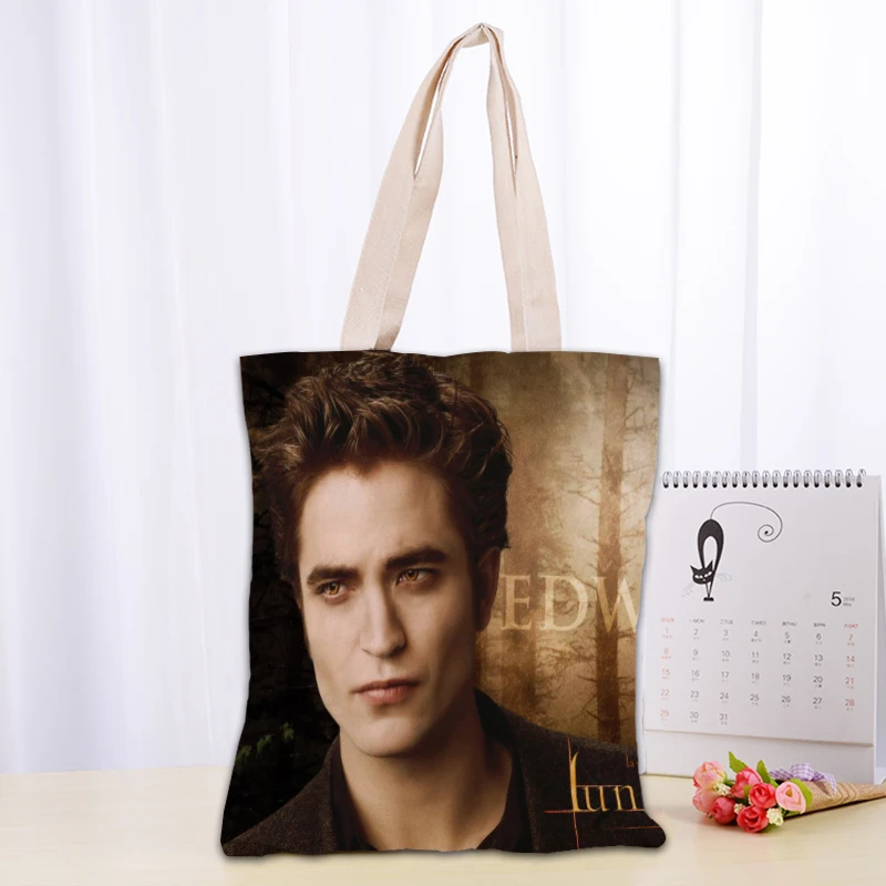 Twilight TV Tote Bag Women Canvas Fabric Bags Eco Reusable Shopping Bags Traveling Beach Casual Useful Shoulder Bag