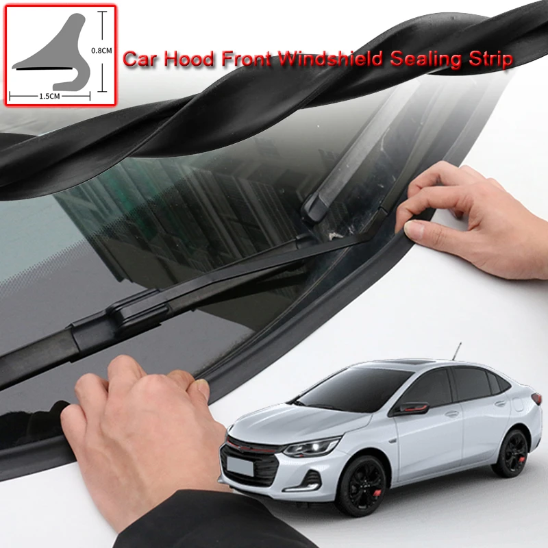 For Chevrolet Onix 2014-2021 Car Rubber Seal Strip Windshied Spoiler Filler Protect Edge Weatherstrip Strips Auto Accessories