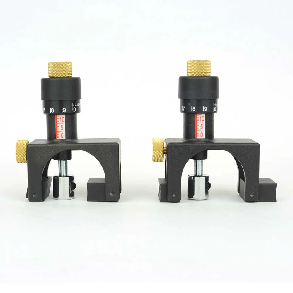 2pcs Adjustable Magnetic Planer Jointer Setting Jig Blade Gauge Woodworking Cutter ABS Plastic Tool with Magnet Material